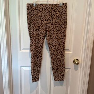 Old Navy Leopard Print Leggings - Brown and Black